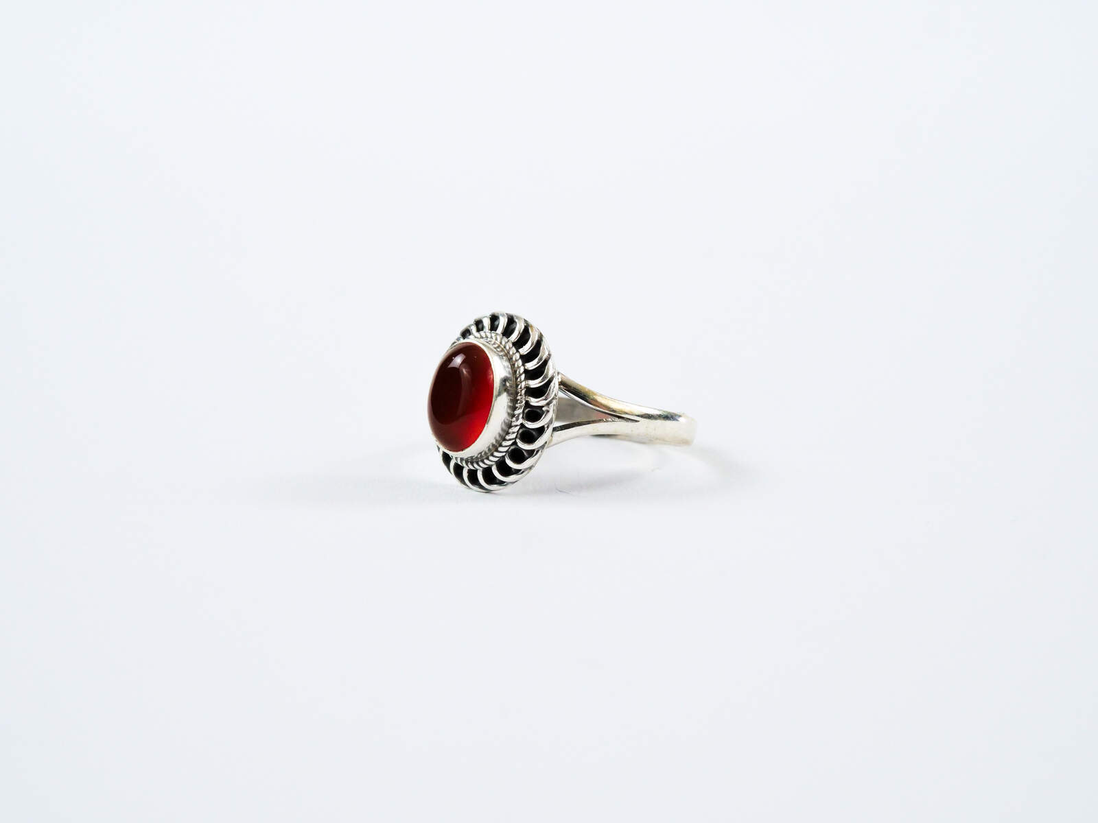 Ring 'Mahindra' Roter Achat