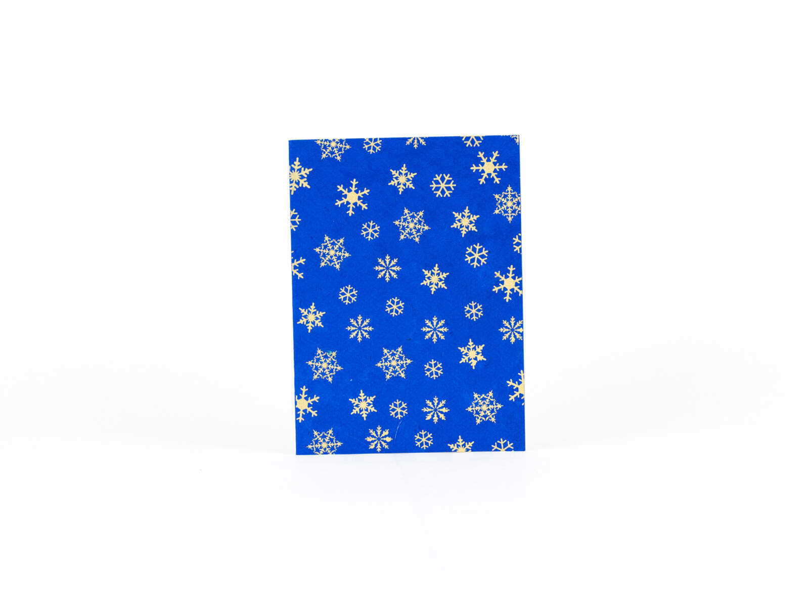 Briefkarte 'Snowflakes' Königsblau
